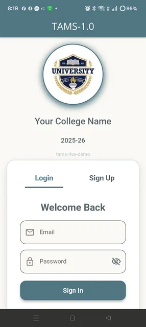 TAMS Students screenshot 1
