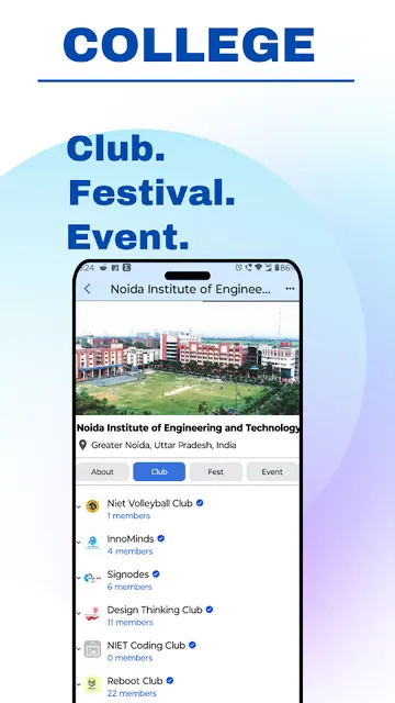 Clubchat: College Club & Event screenshot 2