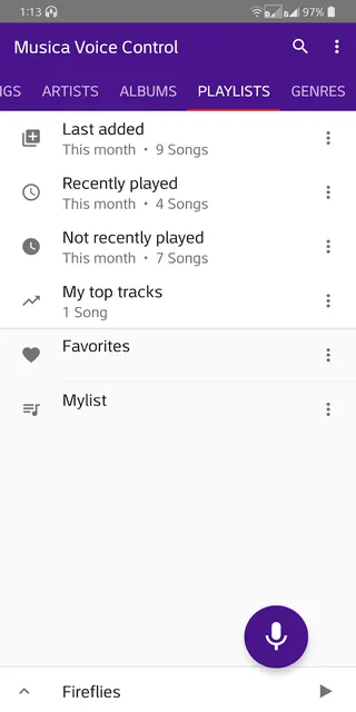 Musica Voice Control Player screenshot 3