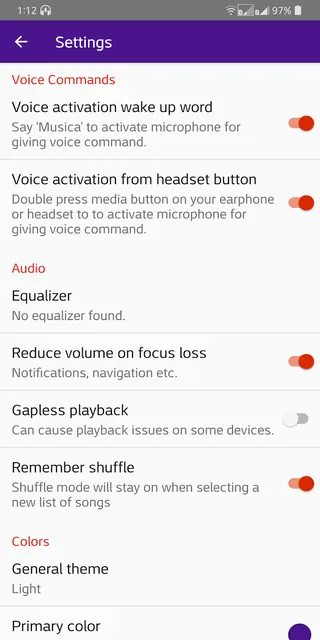 Musica Voice Control Player screenshot 4
