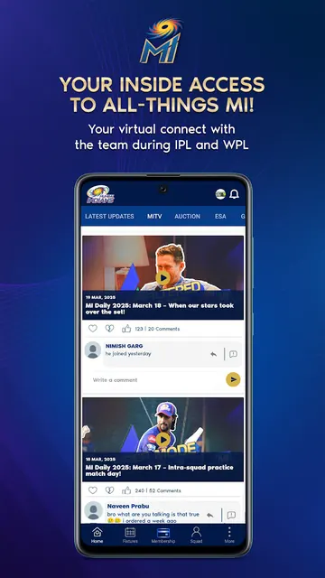 Mumbai Indians Official App screenshot 2