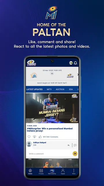 Mumbai Indians Official App screenshot 1