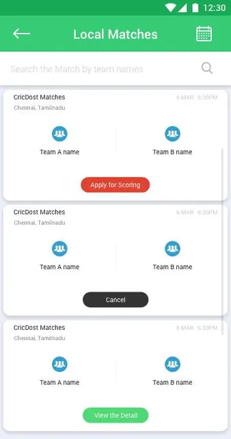 CricDost Scorer - Scoring App screenshot 1