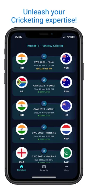Impact11 - Fantasy Cricket app screenshot 1