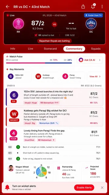 Cricket Addictor Live line App screenshot 3
