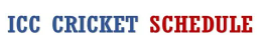 ICC CRICKET SCHEDULE logo