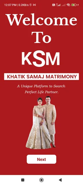 KHATIK SAMAJ MATRIMONY - KSM screenshot 1