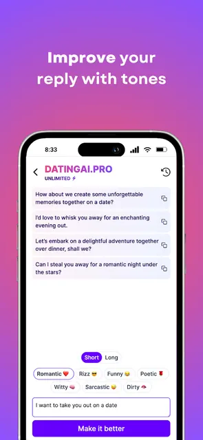 Rizz AI App DatingAI Pro screenshot 4