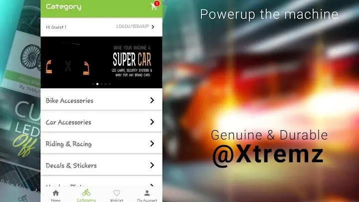 XTREMZ bike & Car accessories  screenshot 2