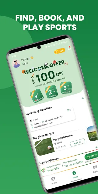 Playspots - Book sports venues screenshot 1