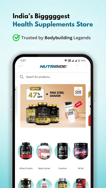 Nutriride: Whey Protein & More screenshot 1