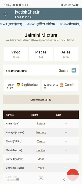 JyotishGher Astrology: Kundli screenshot 4