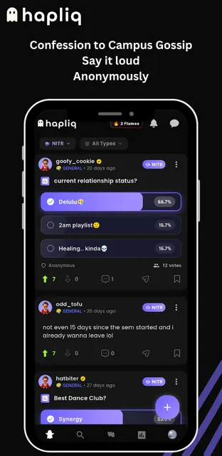 Hapliq: Your Campus Unfiltered screenshot 2