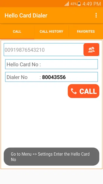 Hello Card Dialer screenshot 5