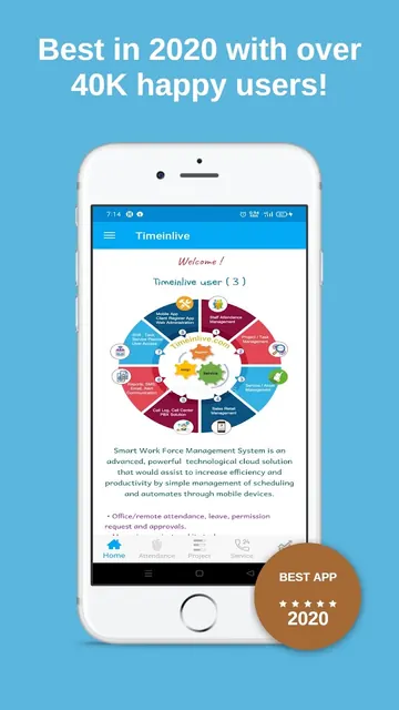 Timeinlive : Work Force Manage screenshot 1