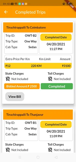 OneWayTaxie Partner screenshot 3