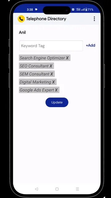 Telephone Directory App screenshot 6