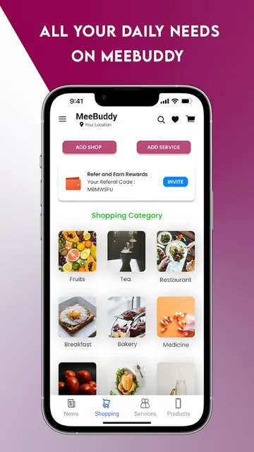 MeeBuddy - Local Shops & News screenshot 1