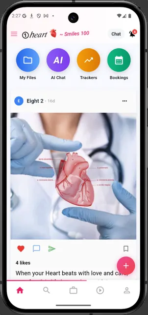 1Heart – Care & Health Records screenshot 2