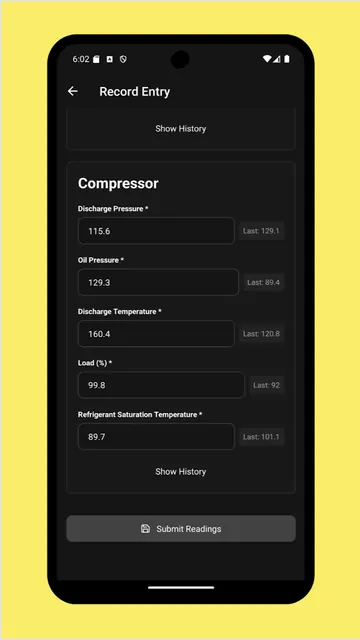 Zerowatt Logbook screenshot 3