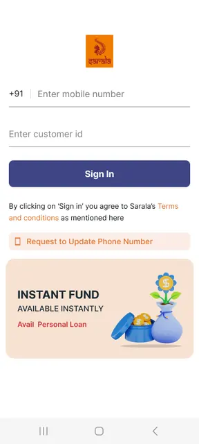 Sarala Customer App screenshot 1