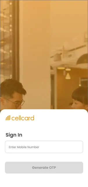 Cellcard Sales Force app screenshot 1
