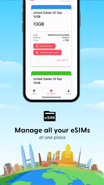 InstaSIM: Global Travel eSIMs screenshot 4