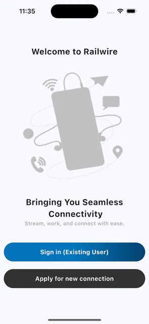 RailWire Subscriber screenshot 1