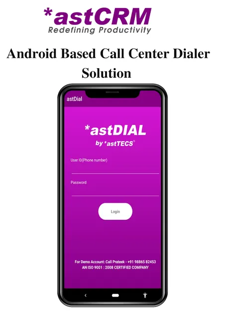 astDial - Mobile Cloud Dialer screenshot 1