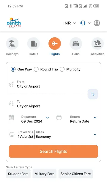 Zenith Holidays screenshot 1