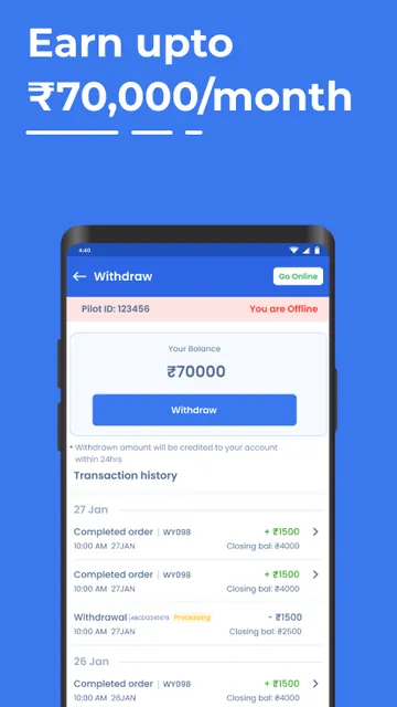 Wayo Driver Partner App screenshot 4