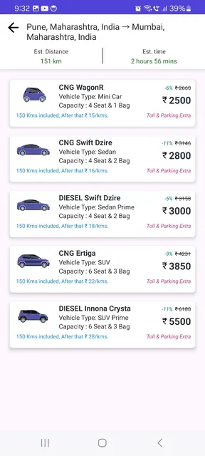 Aadarsh Cabs screenshot 4