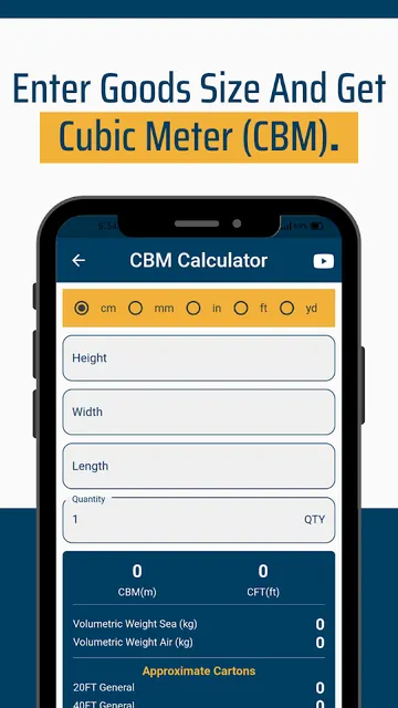 CBM Calculator screenshot 2