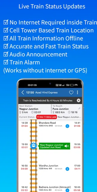 Track My Train - Live Status screenshot 1