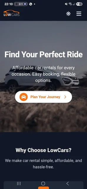Lowcars :Self Drive Car Rental screenshot 1
