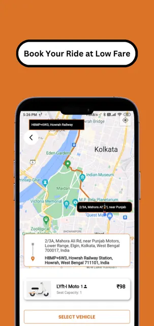 LYftIndia: Car & BikeTaxi screenshot 2