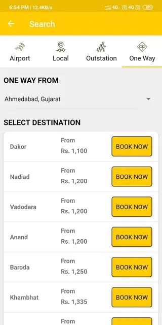 One Way Cab, Taxi, Outstation  screenshot 3
