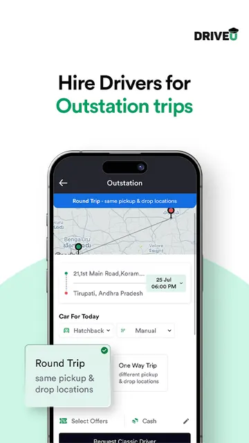 DriveU: Hire Driver for Car screenshot 3
