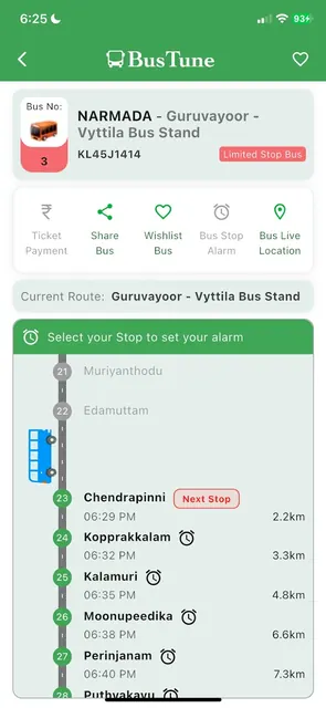 BusTune - Kerala Bus Tracking screenshot 1