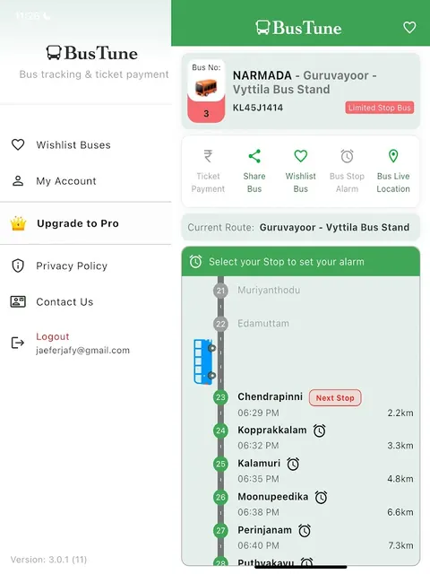 BusTune - Kerala Bus Tracking screenshot 5