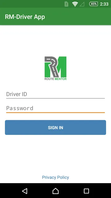 RM Driver App screenshot 1