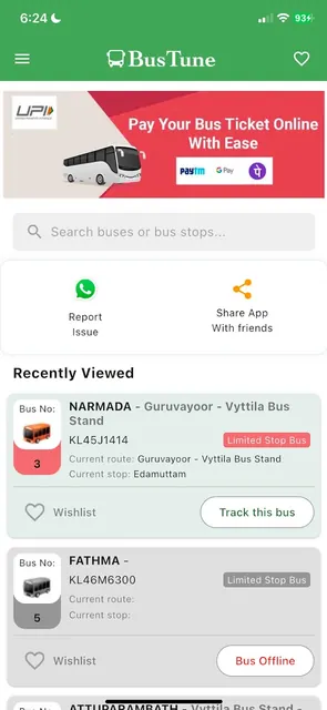 BusTune - Kerala Bus Tracking screenshot 3
