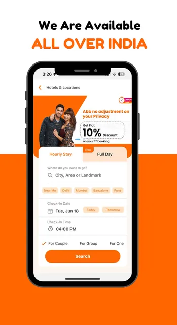 Hourly Rooms Hotel Booking App screenshot 6