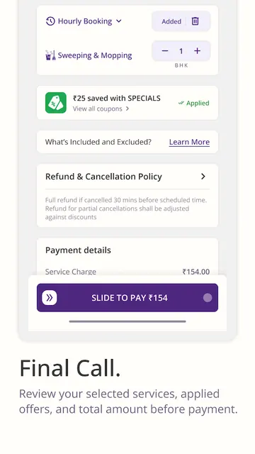 Qwiky: House Help in Minutes screenshot 4
