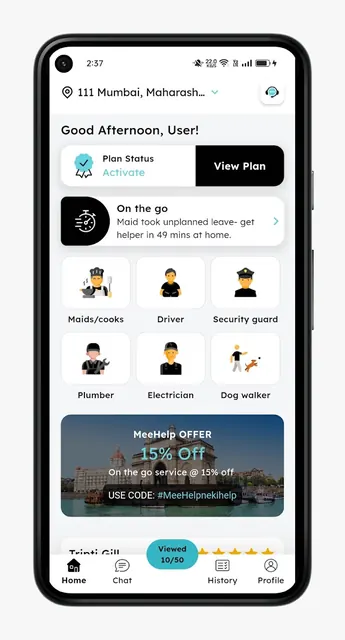 MeeHelp- Find Helpers near you screenshot 1