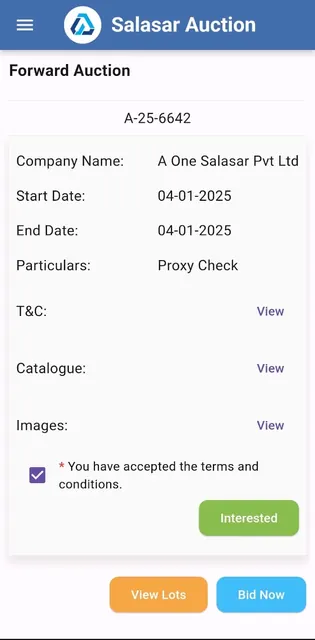 Salasar Auction screenshot 3