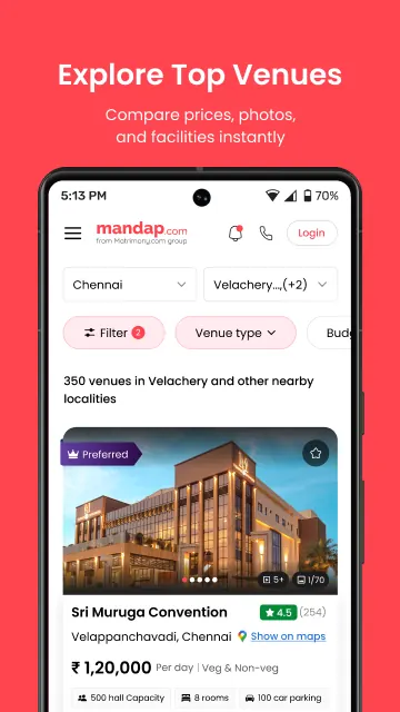 Mandap.com-Book Wedding Venues screenshot 2