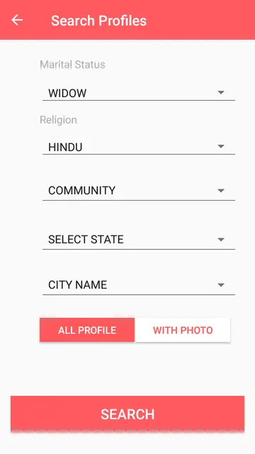 Widow Matrimony Contact All screenshot 3