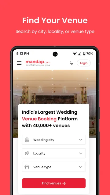 Mandap.com-Book Wedding Venues screenshot 1